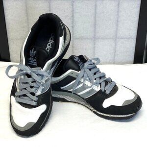 Adidas ZXZ ADV Sneakers 2008 Retro Black Grey White 10.5 Lace Up Low Top Running